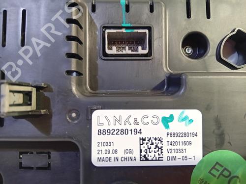 Instrument cluster LYNK & CO 01 PHEV | BP29336215C47 