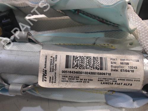 Right curtain airbag FIAT 500 C (312_) 1.2 (312CXA1A, 312AXA1A) | BP13206754C12 