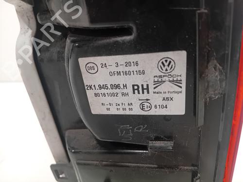 Høyre baklys VW CADDY IV Box Body/MPV (SAA, SAH) 2.0 TDI | BP30052374C35 