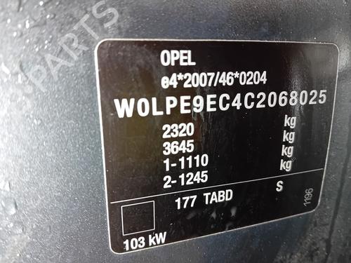 Right taillight OPEL ZAFIRA TOURER C (P12) 1.4 (75) | BP30152756C35