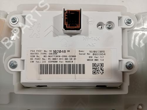Instrument cluster PEUGEOT 2008 I (CU_) 1.2 THP 130 / PureTech 130 | BP27694347C47 