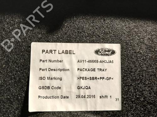 Hattehylde FORD B-MAX (JK) 1.6 Ti | BP34537683C85  - Image 5
