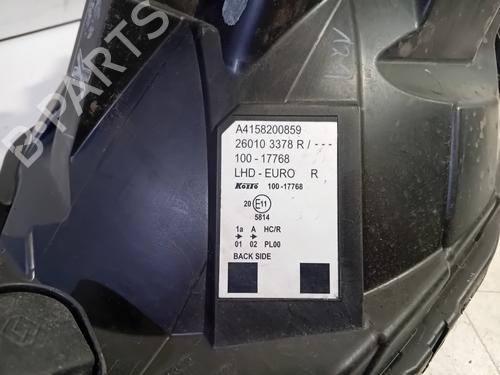 Right headlight MERCEDES-BENZ CITAN Box Body/MPV (W415) 108 CDI (415.601, 415.603) | BP29275413C29 