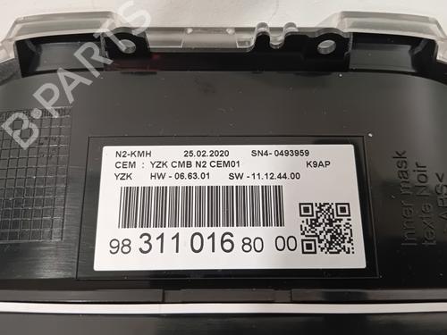 Instrument cluster PEUGEOT PARTNER Box Body/MPV (K9) 1.5 BlueHDi 100 | BP25547119C47 