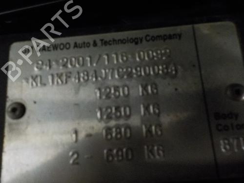 Rear wiper motor CHEVROLET MATIZ (M200, M250) 0.8 | BP938627M102 