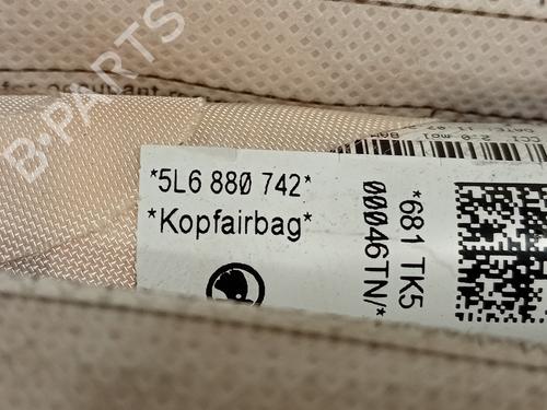 Right curtain airbag SKODA YETI (5L) 2.0 TDI 4x4 | BP23989395C12