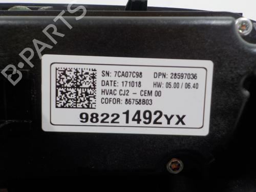 Climate control OPEL CROSSLAND X / CROSSLAND (P17, P2QO) 1.2 (75) | BP16667968I5 