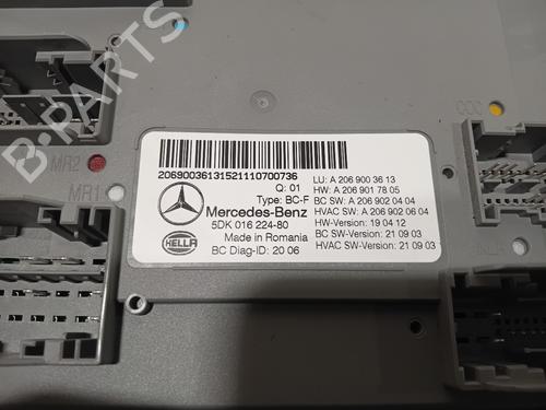 Control unit MERCEDES-BENZ C-CLASS (W206) C 300 de (206.008) | BP39586756M11 - Image 3
