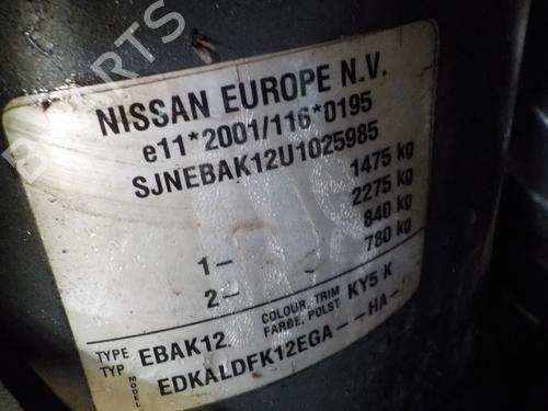 Right front driveshaft NISSAN MICRA III (K12) 1.2 16V | BP8366933M39 