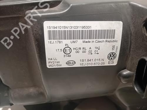 Left headlight VW UP! (121, 122, BL1, BL2, BL3, 123) 1.0 | BP38444658C28 - Image 3