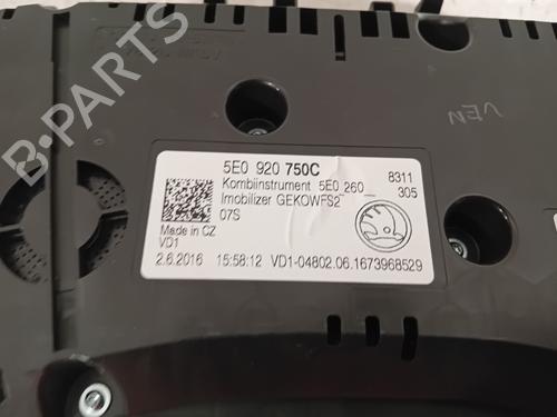 Instrument cluster SKODA OCTAVIA III (5E3, NL3, NR3) 1.0 TSI | BP20136093C47 