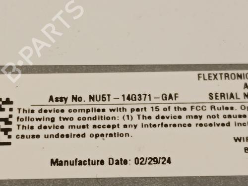 Electronic module FORD PUMA (J2K, CF7) 1.0 EcoBoost mHEV | BP29015580M83
