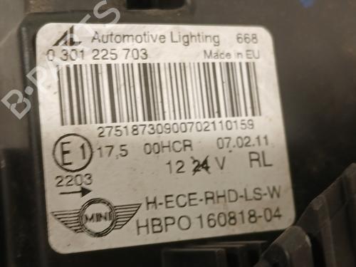 Left headlight MINI MINI CLUBMAN (R55) Cooper | BP29918365C28