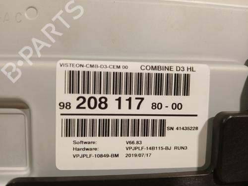 Instrument cluster DS DS 3 / DS 3 CROSSBACK (UR_, UC_, UJ_) 1.2 PureTech 130 (URHNSS) | BP29918374C47