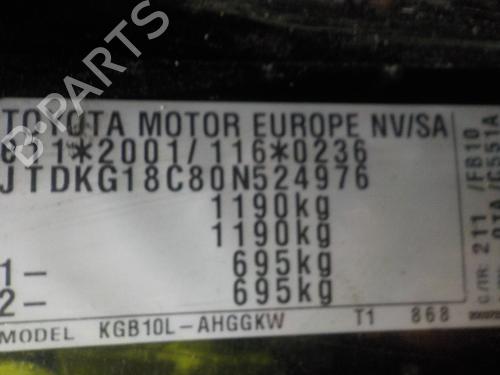 Engine control unit (ECU) TOYOTA AYGO (_B1_) 1.0 (KGB10_, KGB10R) | BP12241779M57 