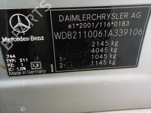 Turbocharger/Supercharger MERCEDES-BENZ E-CLASS (W211) E 220 CDI (211.006) | BP7213573M71 
