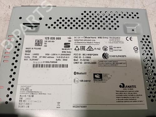 Radio SEAT Mii (KF1, KE1) electric | BP38468070E6 - Image 4