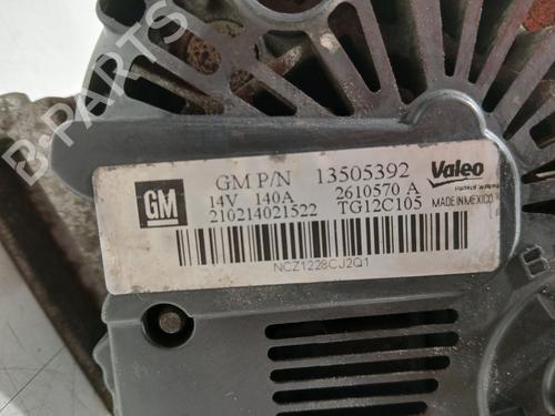 Alternator OPEL ASTRA J (P10) 1.3 CDTI (68) | BP25795550M7
