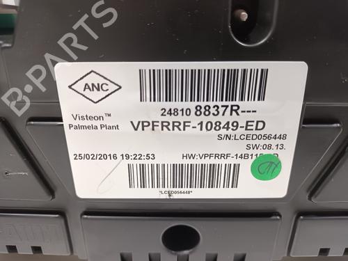 Instrument cluster RENAULT CLIO IV (BH_) 0.9 TCe 90 (BHNF, BHMA, BHMH, BHJK, BHJR) | BP16444404C47 