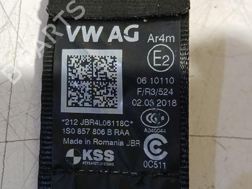Rear right seatbelt VW UP! (121, 122, BL1, BL2, BL3, 123) 1.0 | BP32207473I28