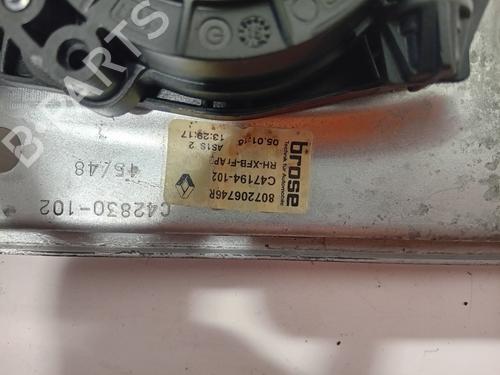 Front right window mechanism RENAULT MEGANE IV Hatchback (B9A/M/N_) 1.2 TCe 130 (B9MR) | BP27694413C23 
