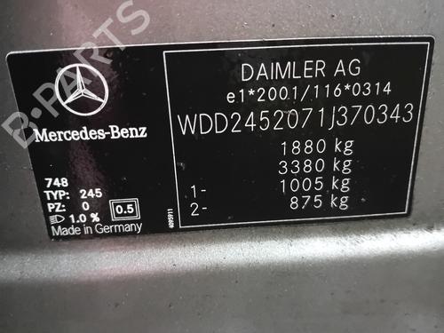 Turbocharger/Supercharger MERCEDES-BENZ B-CLASS Sports Tourer (W245) B 180 CDI (245.207) | BP31263629M71 