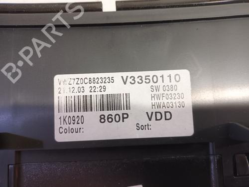 Instrument cluster VW GOLF V (1K1) 1.4 FSI | BP17146029C47 