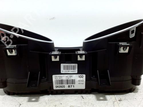 Instrument cluster VW GOLF VI (5K1) 1.4 TSI | BP11028428C47
