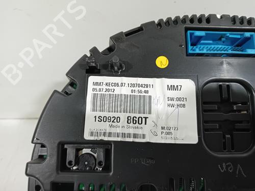 Instrument cluster VW UP! (121, 122, BL1, BL2, BL3, 123) 1.0 | BP17572037C47 