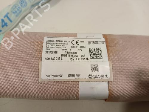 Right curtain airbag VW GOLF VII (5G1, BQ1, BE1, BE2) 2.0 R 4motion | BP29864388C12 