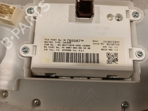 Instrument cluster PEUGEOT 208 I (CA_, CC_) 1.6 VTi | BP15400272C47 