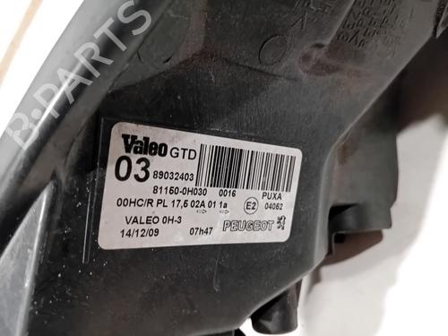 Left headlight PEUGEOT 107 (PM_, PN_) 1.0 | BP28530439C28 