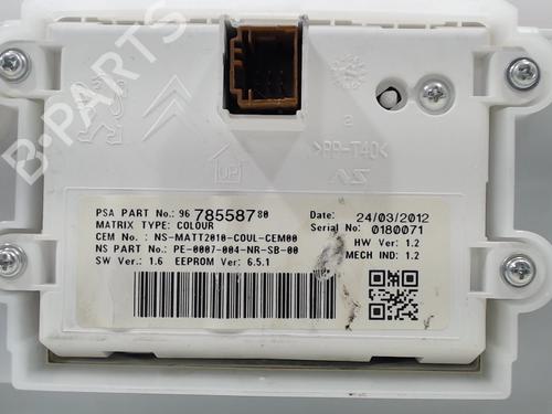 Instrument cluster PEUGEOT 208 I (CA_, CC_) 1.4 VTi | BP12058627C47 