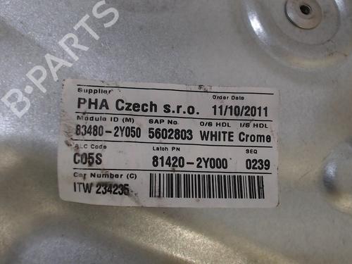 Rear right window mechanism HYUNDAI ix35 (LM, EL, ELH) 2.0 CRDi 4WD | BP12532208C25 