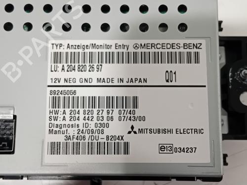 Display monitor MERCEDES-BENZ GLK-CLASS (X204) 280 4-matic (204.981) | BP30618011C48