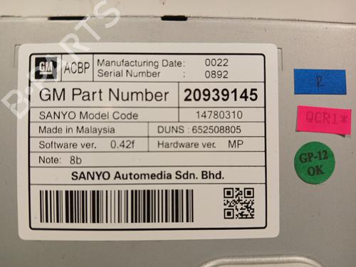 Multifunctionele display OPEL ZAFIRA TOURER C (P12) 1.4 (75) | BP30261490C48