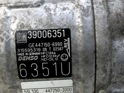 AC compressor OPEL CORSA E (X15) 1.3 CDTI (08, 68) | BP7010981M34 