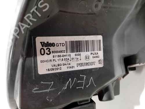 Left headlight PEUGEOT 107 (PM_, PN_) 1.0 | BP29020247C28 