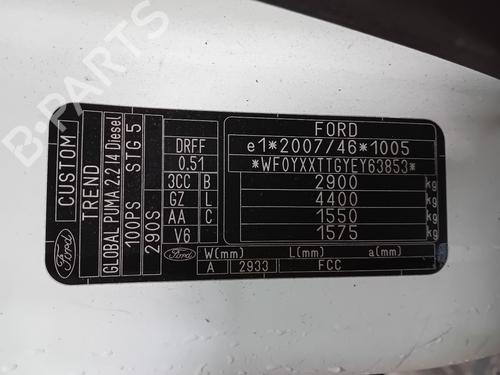 Headlight switch FORD TRANSIT CUSTOM V362 Van (FY, FZ) 2.2 TDCi | BP31905938I24