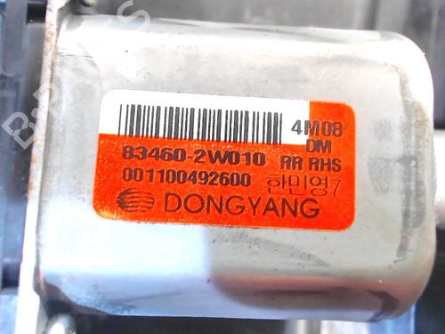 Rear right window mechanism HYUNDAI SANTA FÉ III (DM, DMA) 2.2 CRDi 4WD | BP8688315C25 
