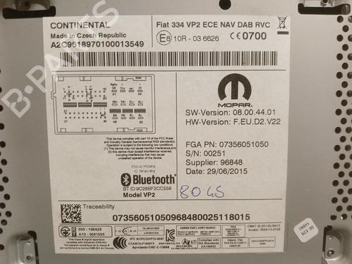 Electronic module FIAT 500X (334_) 1.4 (334AXC1B, 334AXC11) | BP38759123M83  - Image 7