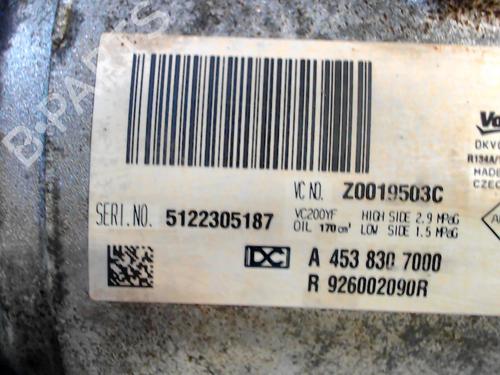 AC compressor RENAULT TWINGO III (BCM_, BCA_) 0.9 TCe 90 (BCM9, BCM2) | BP10669066M34 