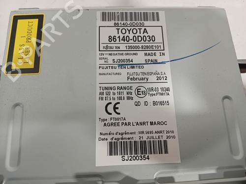 Display monitor TOYOTA YARIS (_P13_) 1.3 (NSP130_, NSP130) | BP27466260C48 