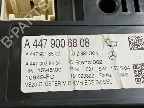 Instrument cluster MERCEDES-BENZ VITO Tourer (W447) 109 CDI / 109 BlueTEC (447.701, 447.703, 447.705) | BP23646563C47 