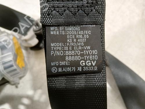 Front left seatbelt KIA PICANTO II (TA) 1.2 | BP38952225I26 - Image 6