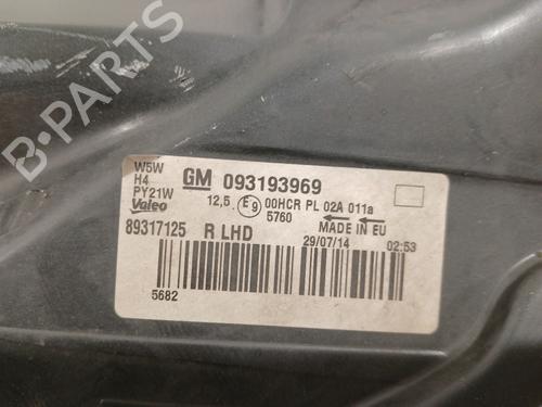 Right headlight OPEL AGILA B (H08) 1.0 (F68) | BP38169352C29 - Image 9