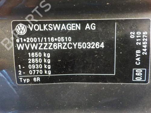 Rear right window mechanism VW POLO V (6R1, 6C1) 1.6 TDI | BP10205700C25 