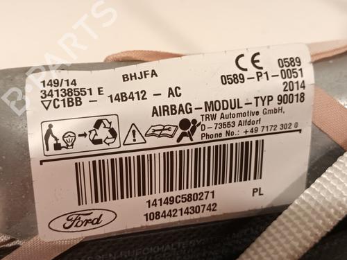 Left curtain airbag FORD FIESTA VI (CB1, CCN) 1.6 TDCi | BP30812720C11