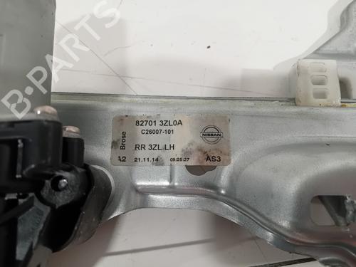 Rudehejsemekanisme venstre bagtil NISSAN PULSAR Hatchback (C13) 1.2 DIG-T | BP30261474C24