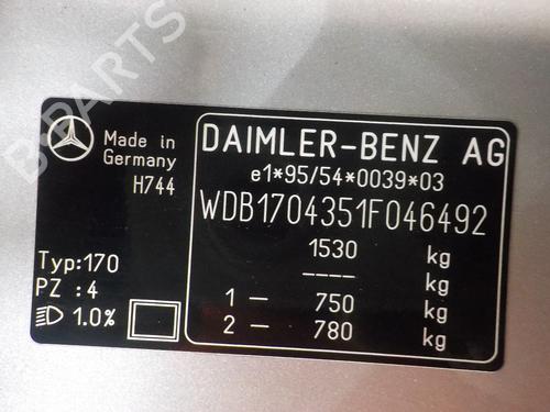 Right rear driveshaft MERCEDES-BENZ SLK (R170) 200 (170.435) | BP16420559M41 
